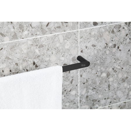 Wieszak łazienkowy 45 cm, czarny