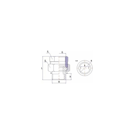 Złączka UNIPAK 0R43410002, 1/2'' (GW x GZ)