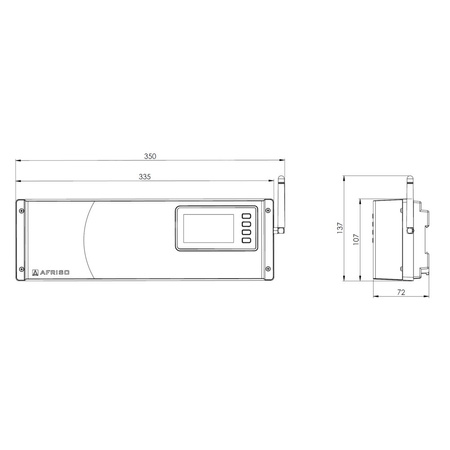 Listwa sterująca bezprzewodowa AFRISO FloorControl WB02 F-8-230