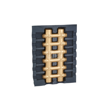 Rozdzielacz podwójny - monoblok z izolacją 6 wyjść + 6, 1"