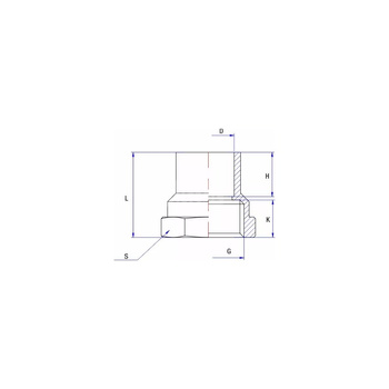 Mufa lut RUMET Mosiądz 3/4'' x 15 mm (GW)