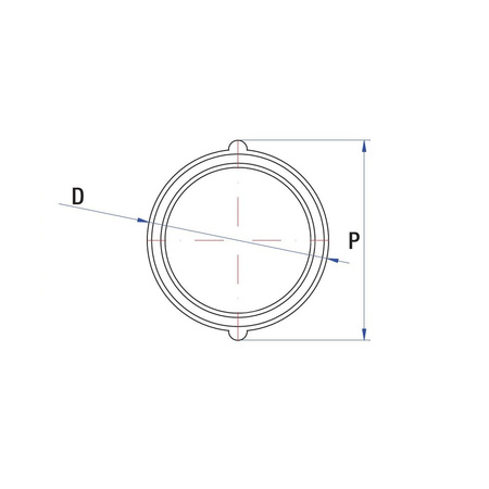 Mufa RUMET mosiądz 2'' x 2'' (GW), 50 mm