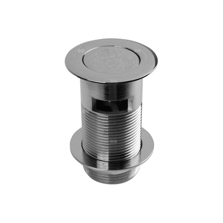 Spust umyw."klik-klak" DEKORACYJNY 11/4"x60mm z małą nakrętką z przelewem CHROM