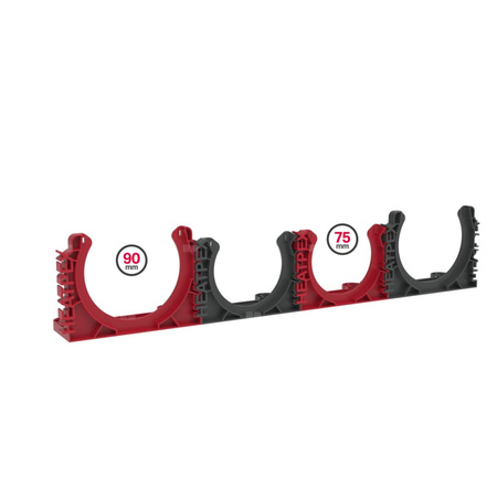 HEATPEX ARIA CONNECT Uchwyt do rury 75 mm szary - 100 szt.