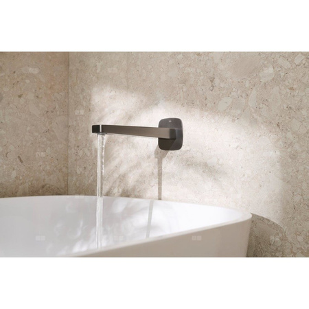 Wylot wannowy Malaga podtynkowy, PVD gun metal grey