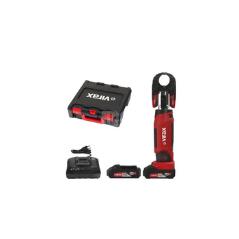 Zaciskarka QIK Virax Viper L2X BT (akumulator) + dodatkowy akumulator + wkładka TH 16P, 20P, 26 + szczęki Baza