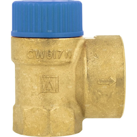 Zawór bezpieczeństwa AFRISO MSW sprężynowy mosiądz 6 bar GW x GW 3/4'' x 1''