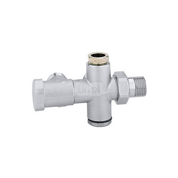 Zawór grzejnikowy do instalacji dwururowych, element łączący O 15 mm (seria 454) 1/2"