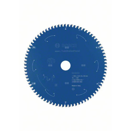 Ostrze do piły tarczowej bezprzewodowej Expert for Laminated Panel 254 x 2,6 / 1,8 x 30 T78