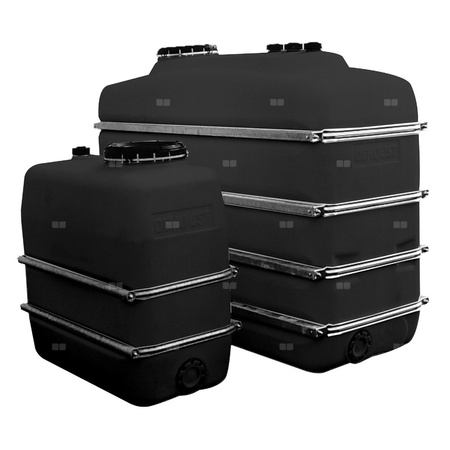 BWT Zbiornik magazynowy czarny z PE 1500 l - [wymagany kołnierz gwint 2" z uszczelką do zbiornika PE]