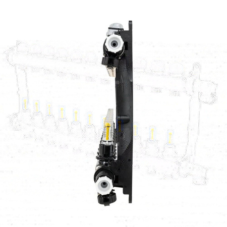 Rozdzielacz do ogrzewania podłogowego AFRISO ProCalida VA 1C 11-obieg. stal nierdzewna GZ 1'' x euroconus 3/4''