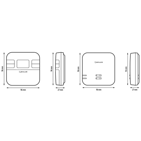 Termostat SALUS RT310RF bezprzewodowy zasilanie bateria (akumulator) włącz/wyłącz 230 V 16 A