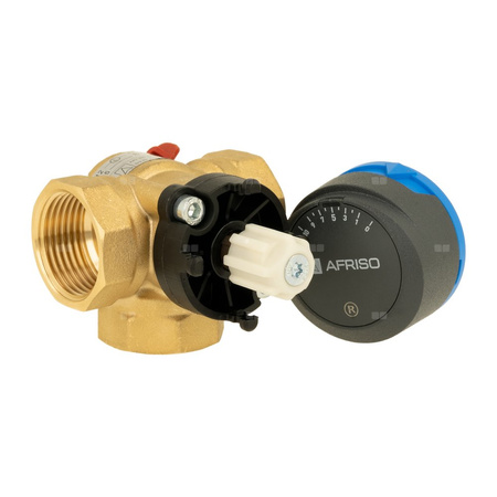 Zawór obrotowy trójdrogowy AFRISO ARV 384 Vario ProClick, mieszający, Siłownik elektryczny ARM 343, DN 25