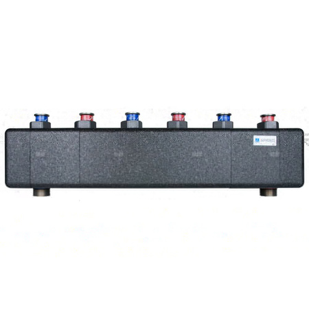 Rozdzielacz do instalacji c.o. AFRISO KSV 125-3 HW GZ 1 1/2'', 3-obieg. Nakrętka 1 1/2'', max. 70 kW