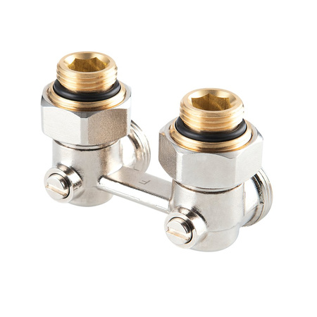 Zawór przyłączeniowy kątowy do grzejników dolnozasilanych