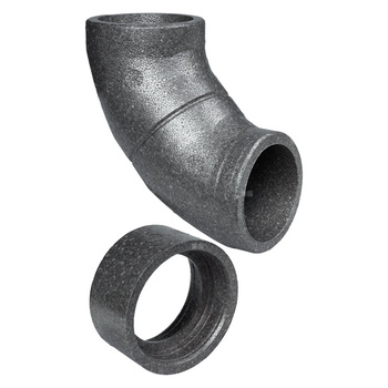 Kolano STYRO 90 st., średnica 180 mm, odporne na tworzenie kondensatu, grubość ścianki 15 mm LWF DRB 180-90 EPP