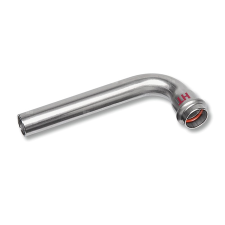 Łuk 90' SANHA NiroSan Press Industry długi, stal nierdzewna, 18 mm (zw x zz)