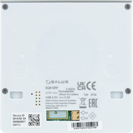 SALUS StartPack Premium RF - zestaw bezprzewodowego sterowania ogrzewaniem podłogowym z zarządzaniem przez Internet: KL08RF230V, UG800, 4 x SQ610RF