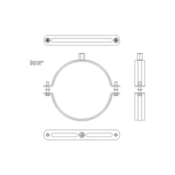 Obejma mocująca NICZUK DUO UPZD 141-148 mm 145SKR