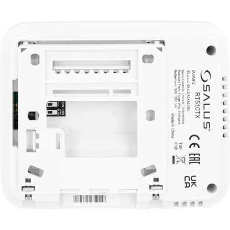 Bezprzewodowy, tygodniowy, natynkowy, elektroniczny termostat SALUS RT510RF+