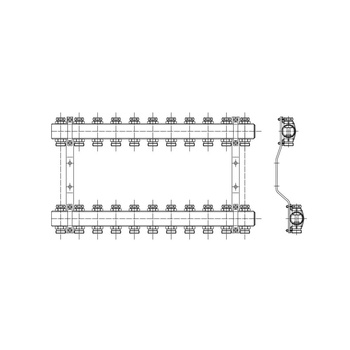 PHA-109 8-obwodowy PN10 Rozdzielacz CuZn