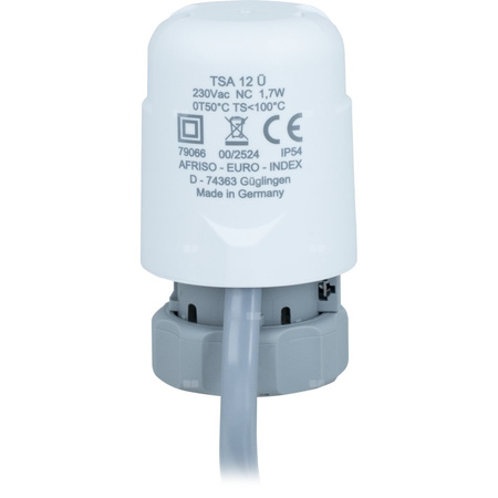 Siłownik termoelektryczny TSA 12, nakrętka M30 x 1,5 mm, 230 V AC, NC