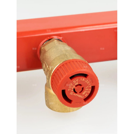 Zespół przyłączeniowy AFRISO BSS 3/4'' GW x szybkozłącze, max. 1.5 bar + wskaźnik ciśnienia