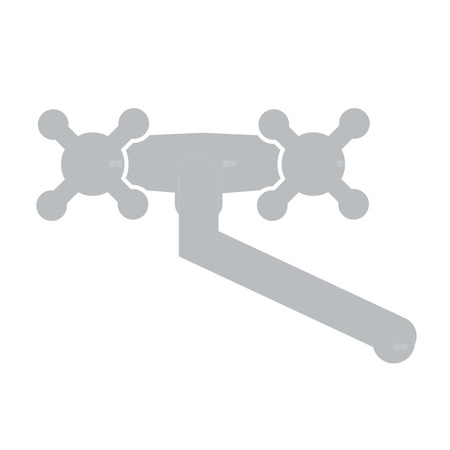 Regulator strumienia z przegubem do baterii kuchennych, 2F, czarny-chrom
