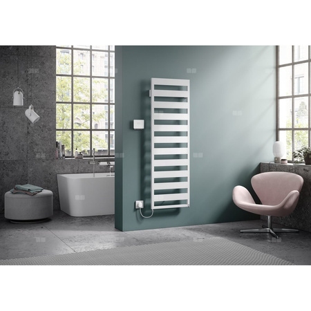 Grzejnik drabinkowy KERMI Casteo-E, wym. 1806 x 500 mm, kolor srebrny, moc 600W