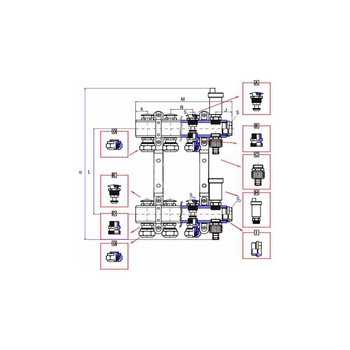 Rozdzielacz ogrzewania RUMET 71K 15 obwodowy