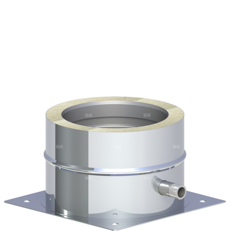 Płyta fundamentowa z odpływem skroplin w bokmontaż na cokole fi 130mm montaż na cokole fi 130mm