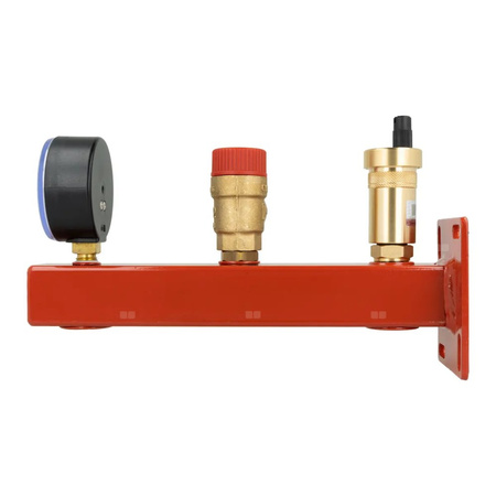 Zespół przyłączeniowy AFRISO BSS 3/4'' GW x GW, max. 1.5 bar + wskaźnik ciśnienia