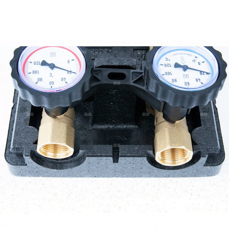 Grupa pompowa AFRISO PrimoTherm 180-1 AP DN 25 AP GZ x GW 1 1/2'' x 1'', z izolacją, z pompą obiegową AFRISO APH 361 25-7/180 mm