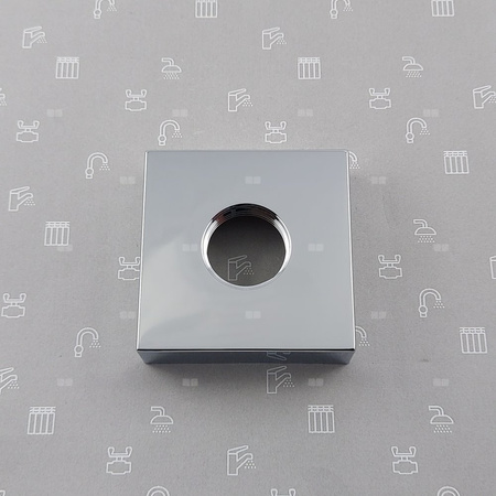 Rozeta kwadratowa do baterii LOGON CHROM z uszczelką 3/4''