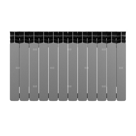 Grzejnik żeberkowy GAVIA 50 PLUS aluminium, podłączenie boczne 575 x 966 mm, kolor grafit, moc 1408 W