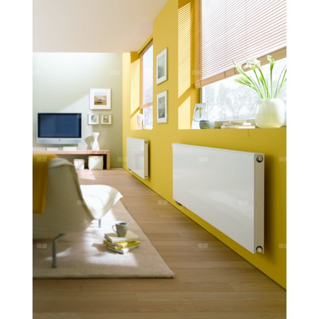 Kermi® Plan-V Typ11 wys755x63x705mm biały, 10 bar, zaworowy, prawy, z osłoną