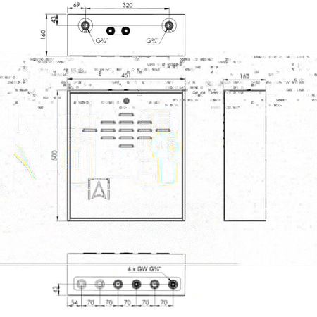 Grupa pompowa AFRISO PrimoBox AZB 211 GZ x GW 3/4'' x 3/4'', z zaworem mieszającym, z zaworem termostatycznym, z izolacją