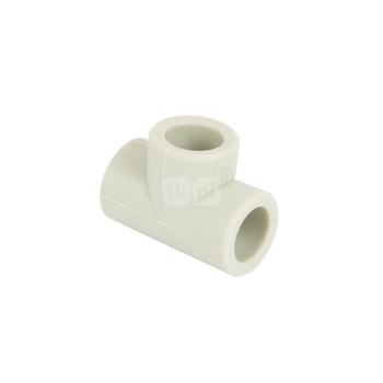 Trójnik Concept By SIGMA-LI PP 20 mm x 1/2'' x 20 mm (połączenie zgrzewane x GW x połączenie zgrzewane), kolor biały