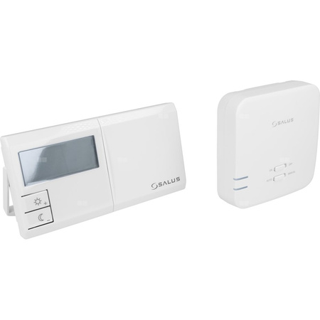 Temostat pokojowy bezprzewodowy SALUS 091FLRFV2, kolor biały 230 V z wyświetlaczem
