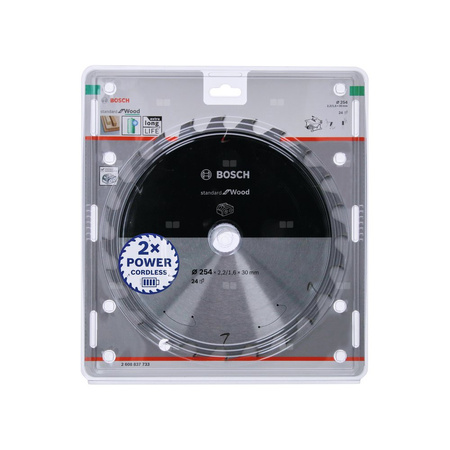 Ostrze do piły tarczowej bezprzewodowej Standard for Wood 254 x 2,2 / 1,6 x 30 T60