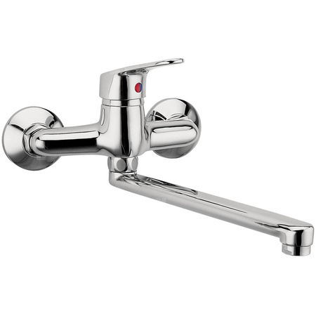 Bateria zlewozmywakowa ścienna FERRO SMILE, kolor chrom