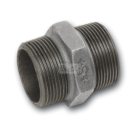 Nypel SANHA 280#, żeliwo (ocynk), 1/8'' (GZ)