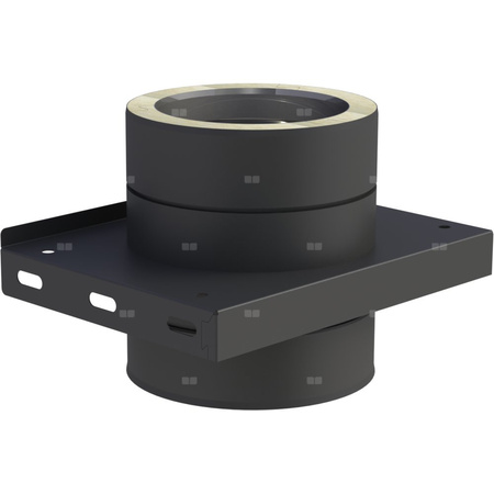 Płyta fundamentowa fi 80mm dla wspornikówpośrednich lakierowana na czarno pośrednich lakierowana na czarno