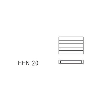 Ściana grzewcza Kermi Heizwand HHN Typ20 BH350x72x3400mm QN2196, weiß, 6bar, m. Abd, AB 12