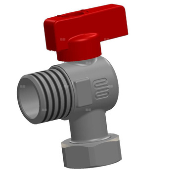 Zawór c.w.u. kątowy z luźną nakrętką 3/4''