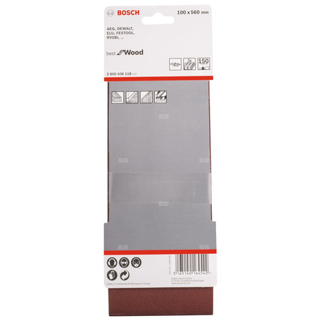 PAS BEZK. 100X560 BEST F/WOOD P150