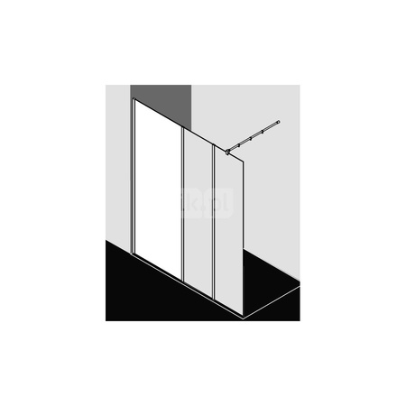 Kermi WALK-IN XB WIW 1100x 2000 1080-1100 SIMG ESG Clean