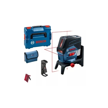 Laser liniowy i punktowy GCL2-50 C + RM2 + BM3 + pokrowiec + tarcza celownicza + L-boxx 136 (bez akumulatora) laser krzyżowo-punktowy, zasięg do 50 m (z odbiornikiem), funkcja Bluetooth®, zmotoryzowana obrotowa podstawa RM3, uchwyt ścienny BM3 (wersja bez