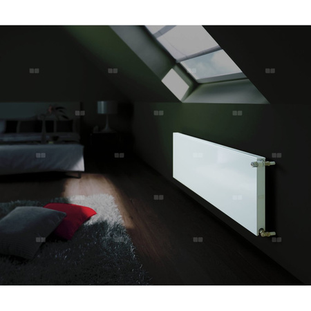 Grzejnik płytowy Kermi®X2® Plan-K typ 12 705x66x605 biały, 10 bar, kompaktowy, z osłonami