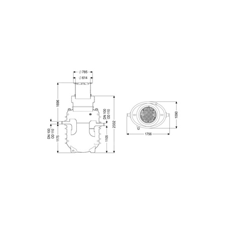 Separator tłuszczu EasyClean ground GW Direct-R NS3 170B